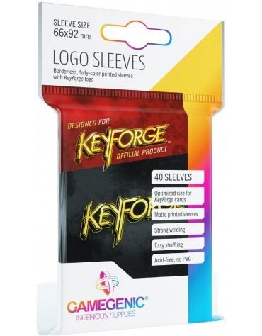 Fundas 66x92 mm - Estándar x 40 - KeyForge Negro GGS10005ML418  Gamegenic