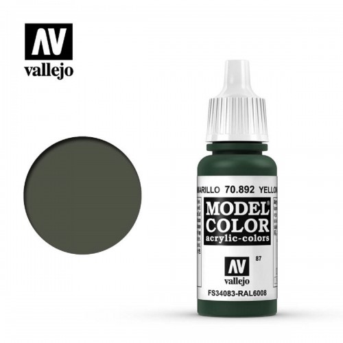 Acrílico Model Color - Oliva Amarillo Mate MC29551770892  Vallejo