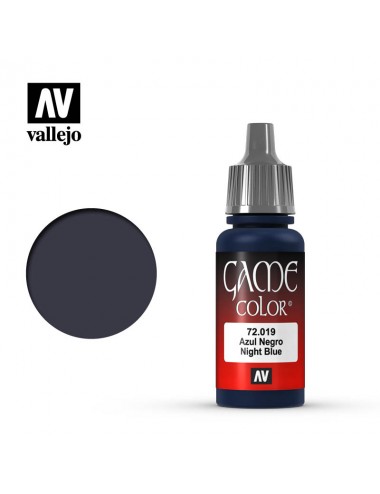 Acrílico Game Color - Azul Negro 72019  Vallejo