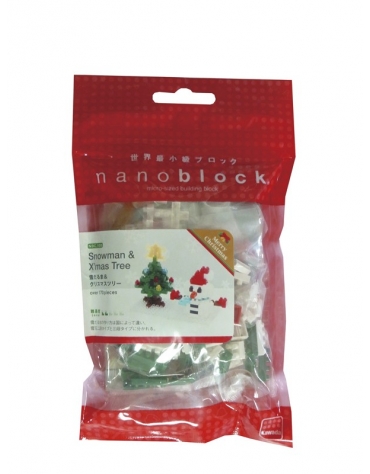 Muñeco de Nieve y Árbol de Navidad NBC_100  Nanoblock