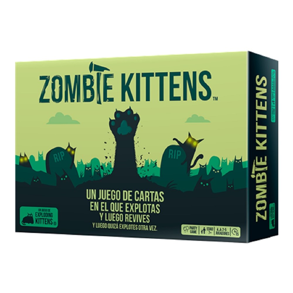 Zombie Kittens - Juego de Cartas 03-001-0109 Exploding Kittens Inc Exploding Kittens Inc