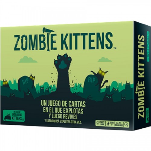 Zombie Kittens - Juego de Cartas 03-001-0109 Exploding Kittens Inc Exploding Kittens Inc