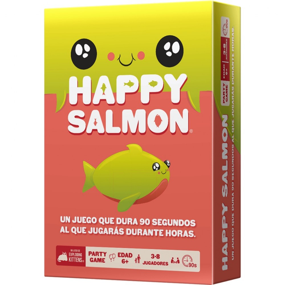 Happy Salmon - Juego de Mesa tipo Paty 03-001-0107 Exploding Kittens Inc Exploding Kittens Inc