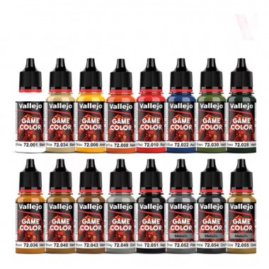 Kit Pinturas Acrilicas Vallejo Game Color 16 Colores 18ml C Vallejo Vallejo