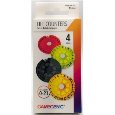 SINGLE DIAL LIFE COUNTERS - 4PK