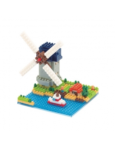 Molino de viento Kinderdijk NBH_043  Nanoblock